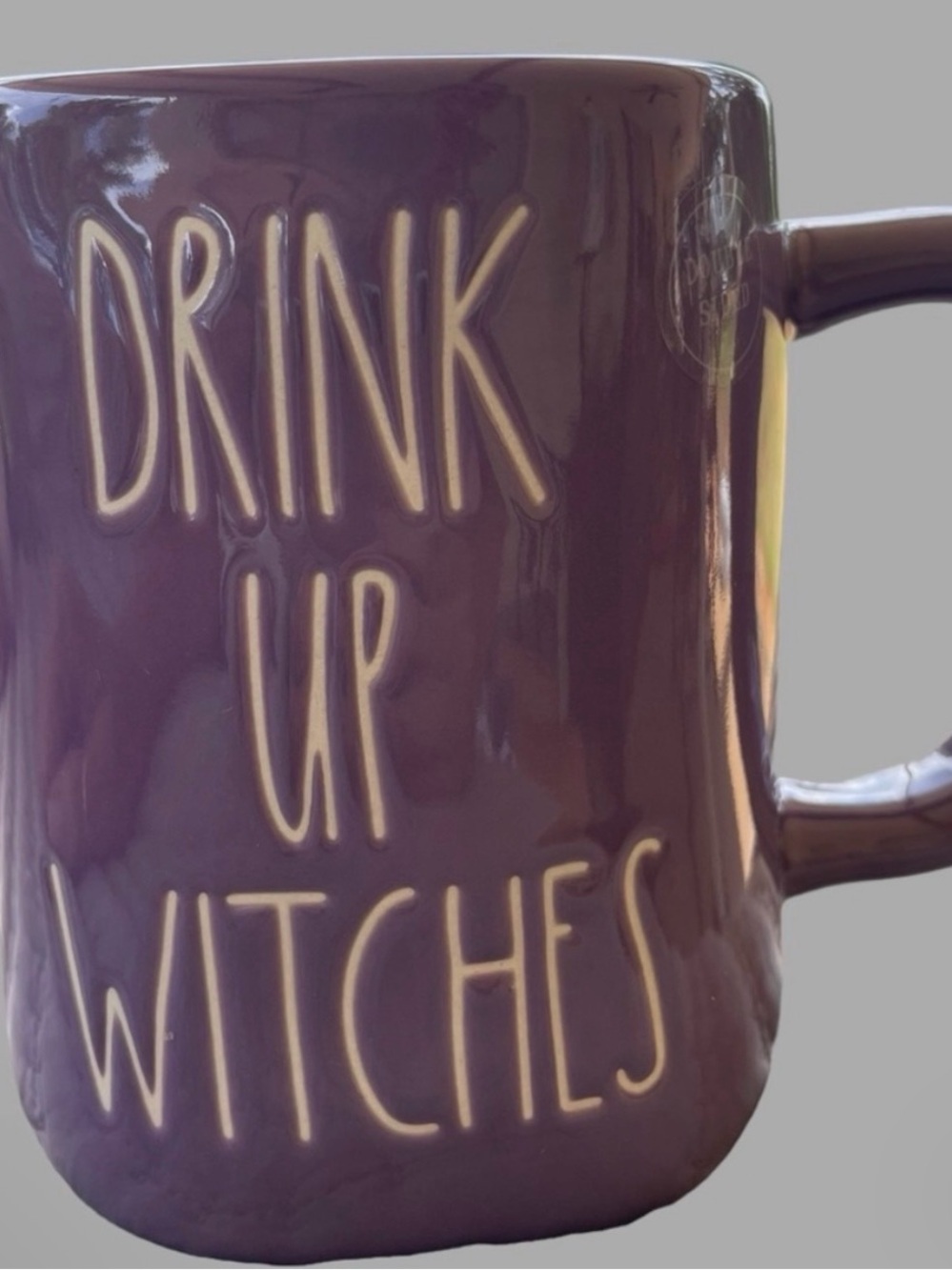 Rae Dunn Purple Drink Up Witches Ceramic Mug